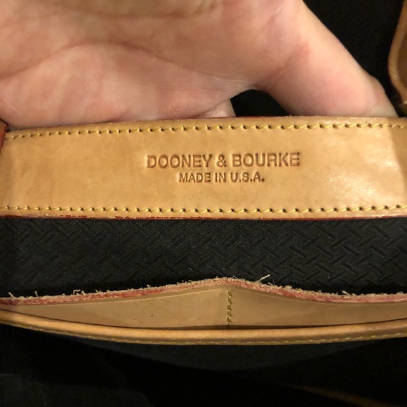 Dooney and Burke Black and Tan Bucket Bag - Picture 5 of 5